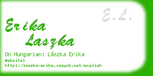 erika laszka business card